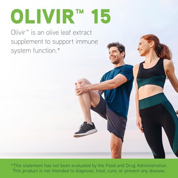 Davinci Labs Olivir 15 Helps Support Immune System & Digestion With 500Mg Olive Leaf Extract Vegetarian & Gluten 45 Capsules