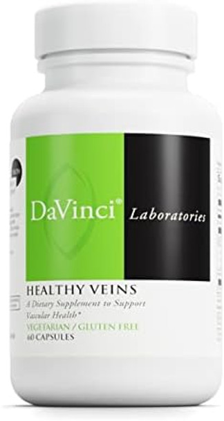 Davinci Labs Healthy Veins Dietary Supplement To Support Vascular Health And Proper Structure Of Leg Veins With Vitamin C Diosmin And More Gluten 60 Vegetable Capsules