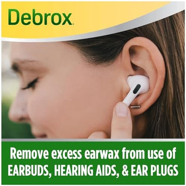Debrox Earwax Removal Aid Kit Washer & Drops 0.5Ounce Bottles (Pack Of 2) By Debrox