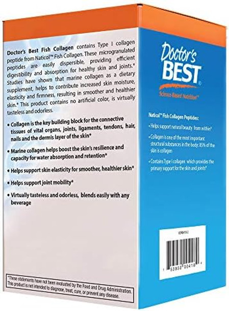 Doctor'S Best Fish Collagen W/Naticol Fish Collagen Supports Skin Nails Joints 30 Powder Stick Pack