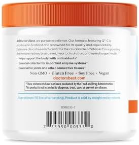 Doctor'S Best Vitamin C Powder With Qc Healthy Immune System Brain Eyes Heart And Circulation Joints Sourced From Scotland 250G 8.8 Ounce