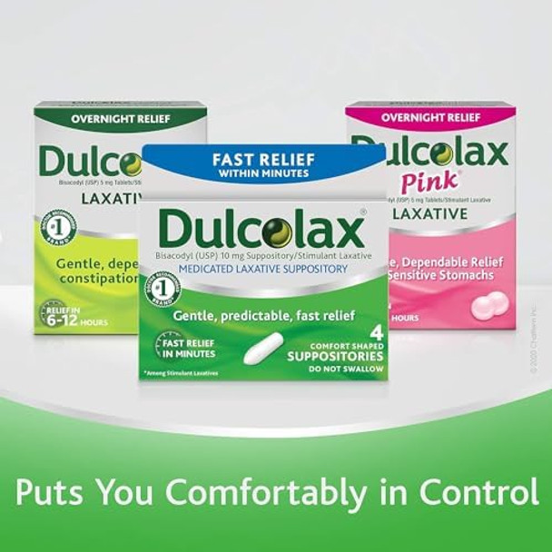 Dulcolax Laxative 10 Mg Comfort Shaped Suppositories 16 Suppositories