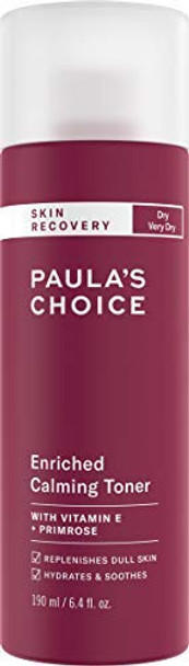 Paula's Choice SKIN RECOVERY Calming Toner, 6.4 Ounce Bottle Toner for the Face, for Sensitive Facial Skin and Dry Redness-Prone Skin