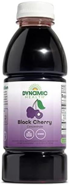 Dynamic Health 100% Pure Black Cherry Juice Concentrate No Additives Antioxidant Supplement Urinary Tract & Joint Support 16 Fl Oz
