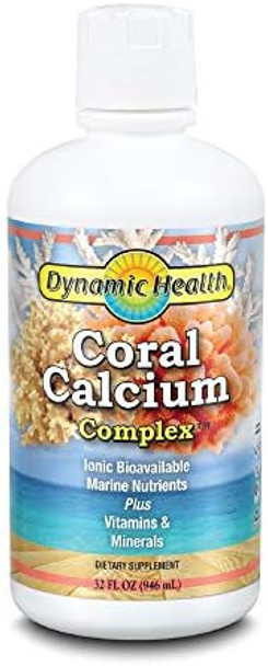 Dynamic Health Coral Calcium Complexbone Health & Ph Level Supporteasier Than Capsules Liquid Supplementwith Magnesium32Oz 32 Serv