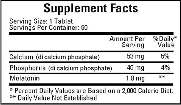 Cardiovascular Research Multiphasic Melatoninsr 1.8 Mg 60 Tabs