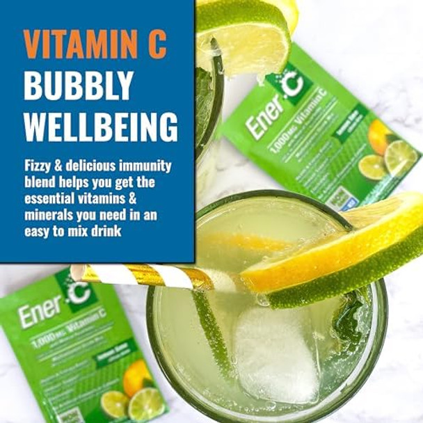 Enerc Multivitamin Drink Mix Vitamin Packets For Water Electrolytes Powder Packets Vitamin Drink Mix Hydration Liquid Mix Immune Booster For Adults Healthy Energy Lemon Lime 30 Count