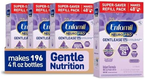 Enfamil Neuropro Gentlease Baby Formula Brain Building Dha Humo6 Immune Blend Designed Promote Softer Stools Baby Milk 30.4 Oz Refill