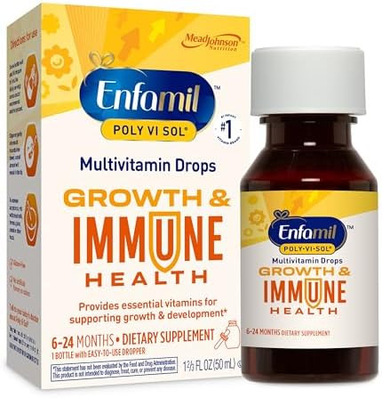 Enfamil Polyvisol Liquid Multivitamin Drops Supports Growth & Immune Health 50Ml Bottle​