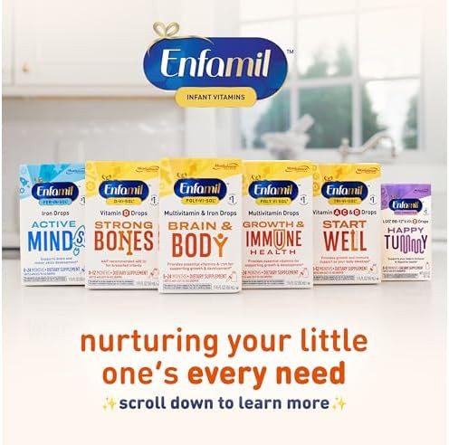 Enfamil Polyvisol Liquid Multivitamin Drops Supports Growth & Immune Health 50Ml Bottle​