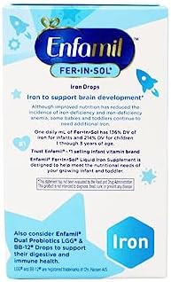 Enfamil Ferinsol Iron Supplement Drops For Infants & Toddlers 15 Mg 1.67 Fl Oz (50 Ml)