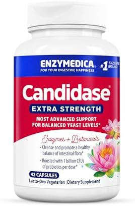 Enzymedica Candidase Extra Strength Advanced Cleansing Support With Digestive Enzymes Probiotics & Botanicals 42 Count Ffp