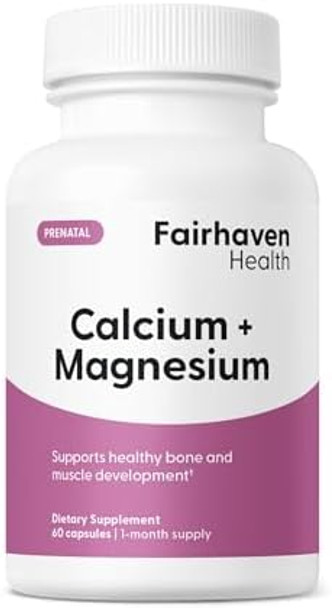 Fairhaven Health Peapod Calmagcalcium And Magnesium Supplement With Vitamin D3 For Pregnancy Baby And Female Healthgluten & Dairy Calmag Supplement1 Month Supply