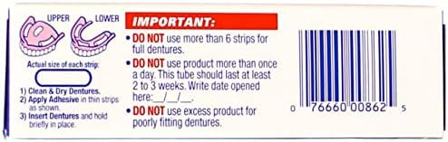 Fixodent Denture Adhesive Cream Original 0.75 Oz (Pack Of 8)