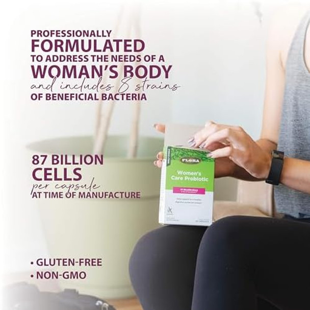 Flora Women'S Care Probiotic With Eight Strains Of Beneficial Bacteria Support Digestive & Vaginal Health Fights Yeast And Bacteria Shelf Stable 87 Billion Cfu'S 30 Vegetarian Capsules Flora Women'S Care Probiotic With Eight Strains Of Beneficial Bacteria Support Digestive & Vaginal Health Fights Yeast And Bacteria Shelf Stable 87 Billion Cfu'S 30 Vegetarian Capsules