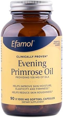 Efamol Evening Primrose Oil Providing 108 Mg Gla Clinically Proven Helps Improve Skin Moisture Elasticity And Firmness Reduce Skin Roughness Naturally Rich In Gla 180 X 1000 Mg Softgel Capsules