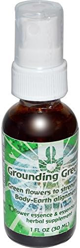 Flower Essence Services Grounding Green Spray Herbal Supplements 1 Ounce