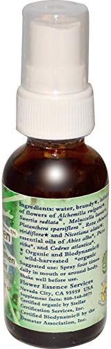 Flower Essence Services Grounding Green Spray Herbal Supplements 1 Ounce