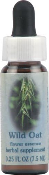 Flower Essence Services Wild Oat Herbal Supplement 0.25 Fluid Ounce