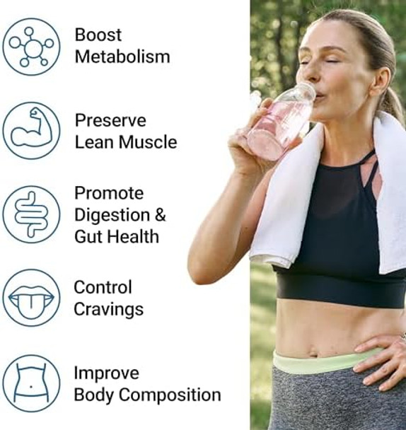Force Factor Diet Aid Powder Metabolism Booster & Diet Support Supplement For Lean Body Mass With 15X More Absorbable Chromium Refreshing & Delicious Tropical Fruit 30 Servings