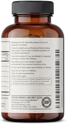 Futurebiotics Liver Detox Advanced Detox & Cleanse Formula Supports Healthy Liver Function With Milk Thistle Dandelion Root Turmeric Artichoke Leaf & More Nongmo 60 Vegetarian Capsules