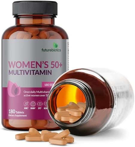 Futurebiotics Women'S 50+ Multivitamin Once Daily Multivitamin For Active Women Over 50 Nongmo 180 Tablets