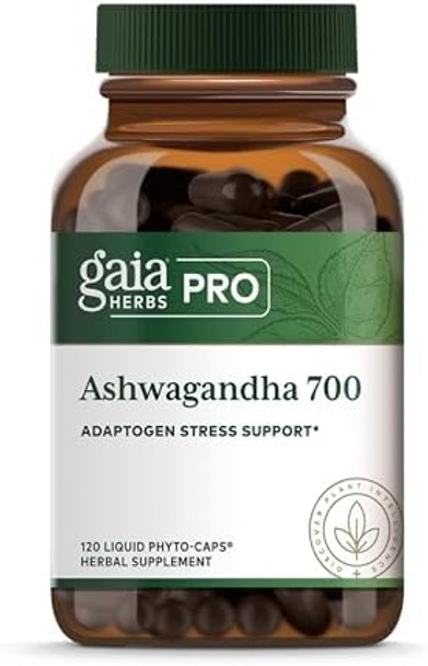 Gaia Herbs Pro Ashwagandha 700 Healthy Immune Support Supplement Singleherb Formula With Organic Ashwagandha Vegan Gluten Soy 120 Liquid Phytocaps (60 Servings)