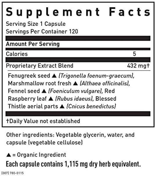 Gaia Herbs Lactation Support Supports Healthy Production Of Breast Milk In Nursing Mothers With Fenugreek Seed Fennel Seed And Raspberry Leaf 60 Vegan Liquid Phytocapsules (20Day Supply)