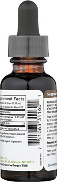 Gaia Herbs Organic Valerian Root Extract 1 Fz