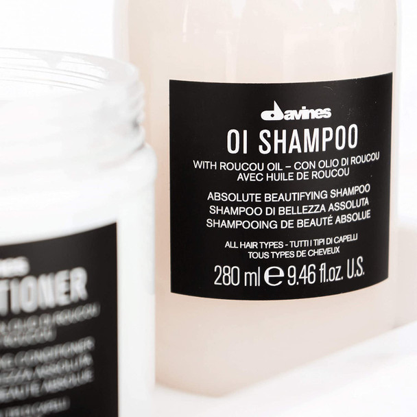 Davines OI Shampoo | Nourishing Shampoo for All Hair Types | Shine, Volume, and Silky-Smooth Hair Everyday | 9.46 Fl Oz