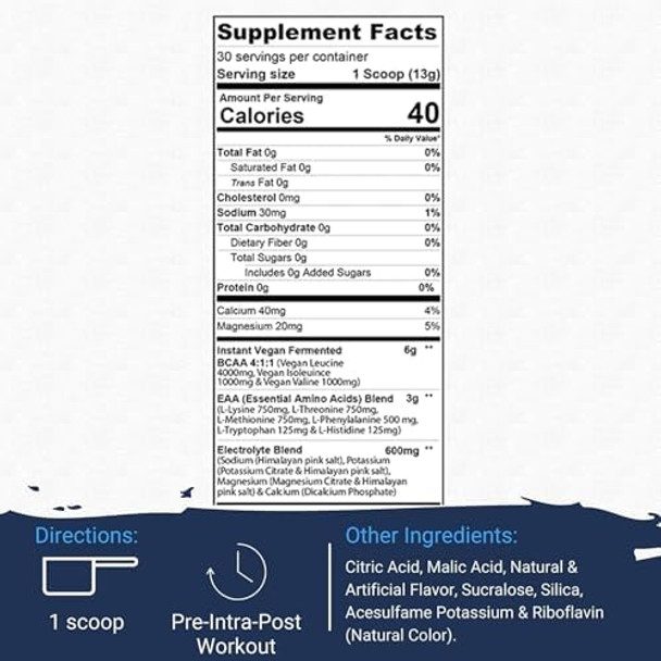 Gaspari Nutrition Proven Eaas Vegan Fermented Eaas Enhances Recovery & Replenishes Electrolytes Non Gmo (30 Servings Lemon Ice)