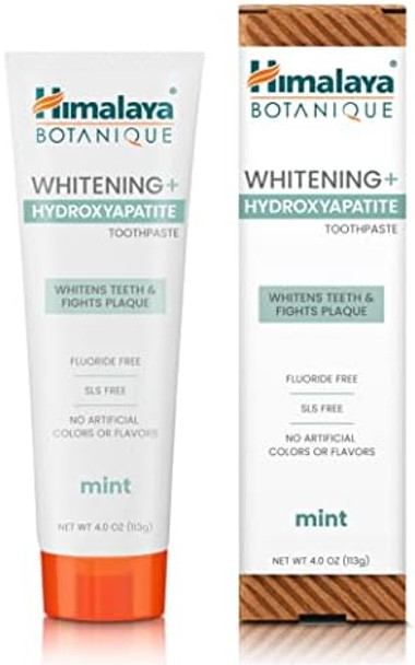 Himalaya Botanique Whitening + Hydroxyapatite Toothpaste Mint Flavor Nano Hydroxyapatite 4 Oz