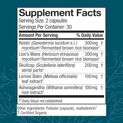 Host Defense Bundle With Mycobotanicals Brain Capsules 60 Count & Mycobotanicals Stress Decompress Capsules 60 Count Support Memory & Focus Support Relaxation