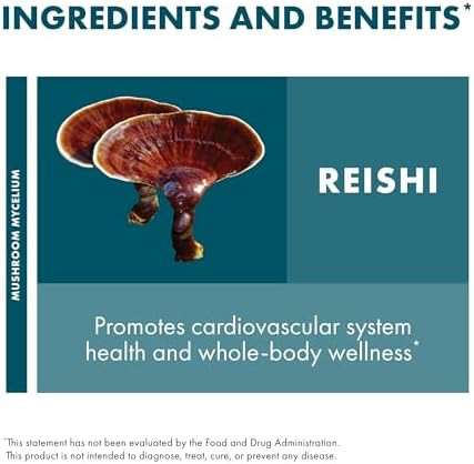 Host Defense Reishi Extract Heart & Immune Health Support Supplement Mushroom Supplement To Support Energy & Vitality Reishi Supplement To Aid Overall Wellbeing 2 Fl Oz (60 Servings)