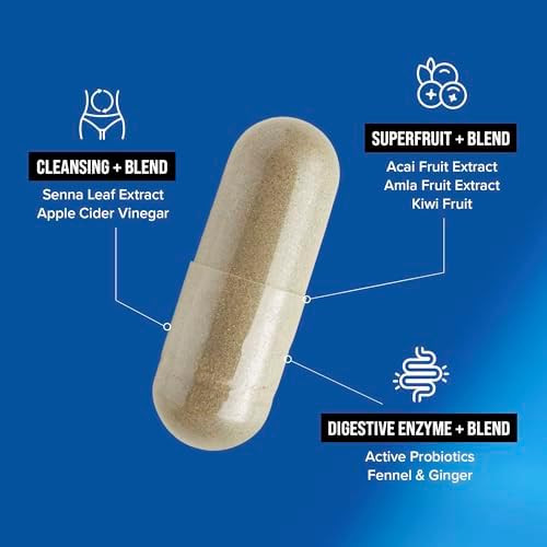 Hydroxycut Hardcore Cleanse 42 Capsules 7Day Body Reset For Men & Women Includes Senna Leaf Extract & Apple Cider Vinegar 14 Servings