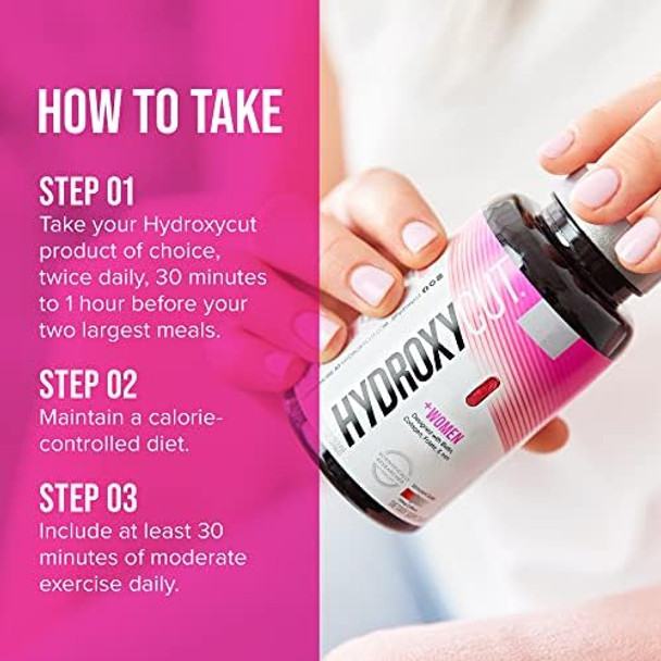 Hydroxycut +Women 60 Rapidrelease Liquid Capsules Pack Of 2 Includes Biotin Collagen Folate & Iron