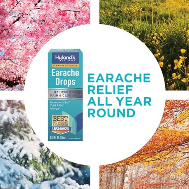 Hyland'S Earache Drops Natural Relief Of Swimmer'S Ear Cold And Flu Allergy Symptoms Ages 4 And Up: (2 Pack)