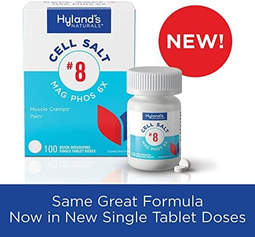 Hyland'S No. 8 Cell Salt Mag Phos 6X Pms Relief Natural Homeopathic Relief Of Menstrual Pain And Muscle Cramp Symptoms Muscle Relaxer Quick Dissolving Tablets 100 Count