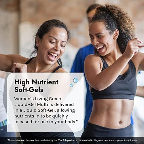 Irwin Naturals Women'S Living Green Liquidgel Multi 120 Liquid Softgels Pack Of 2 Includes 70 Essential Nutrients Vitamins & Minerals 80 Total Servings