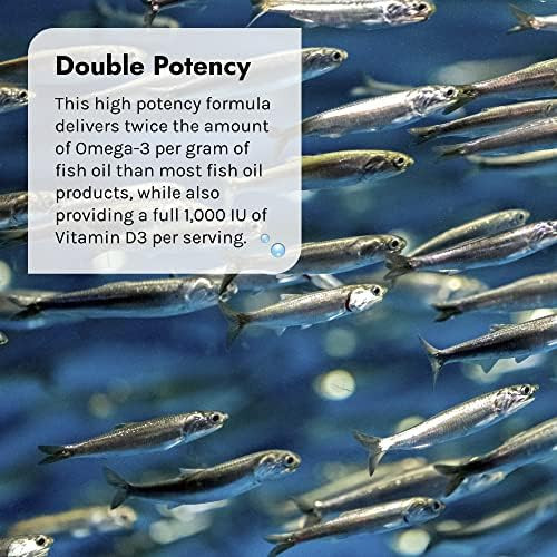 Irwin Naturals Doublepotency Fish Oil Pure 60 Liquid Softgels 2000 Mg Purified Fish Oil With Vitamin D3 (30 Total Servings)