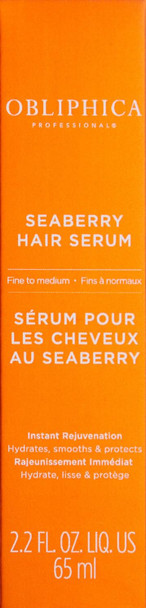 Obliphica Seaberry Leave in Hair Serum for Fine & Medium Hair - Vitamins and Omegas for Frizz Free & Nourished Hair - Hair Serum for Dry Hair and Growth - 2.2 Fl Oz Obliphica Seaberry Leave in Hair Serum for Fine & Medium Hair - Vitamins and Omegas for Frizz Free & Nourished Hair - Hair Serum for Dry Hair and Growth - 2.2 Fl Oz