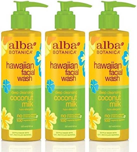Alba Botanica Hawaiian Coconut Milk Face Wash 8 Ounce 3 Per Case. Alba Botanica Hawaiian Coconut Milk Face Wash 8 Ounce 3 Per Case.