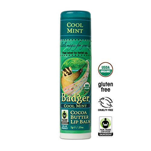 Badger Lip Balm Cool Mint 0.25 Ounce