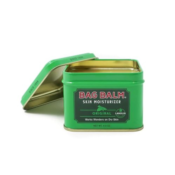 Bag Balm Vermont'S Original Moisturizing For Dry Skin Chapped Lips Cracked Heels Dog Paw Pads + More. 118 Ml (4 Oz) Tin (3)