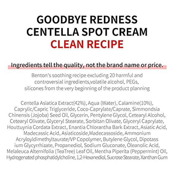 Benton Goodbye Redness Centella Spot Cream