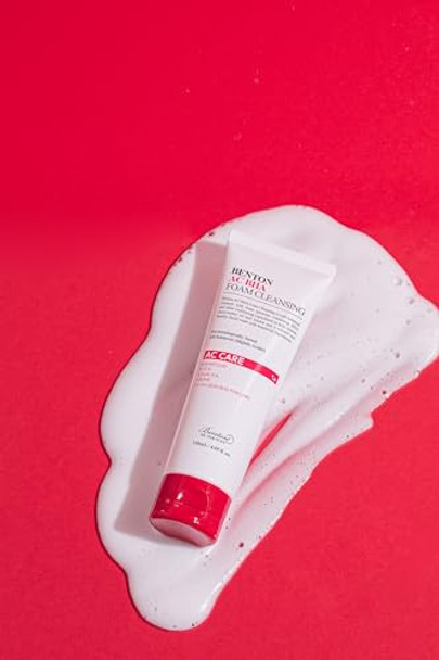 Benton Low Ph Bha Foam Cleansing Slightly Acidic Foaming Face Wash Exfoliating & Hydrating Foam Cleanser For Irritated Skin Sebum Control And Soothing Redness With Aha Bha Pha Lha