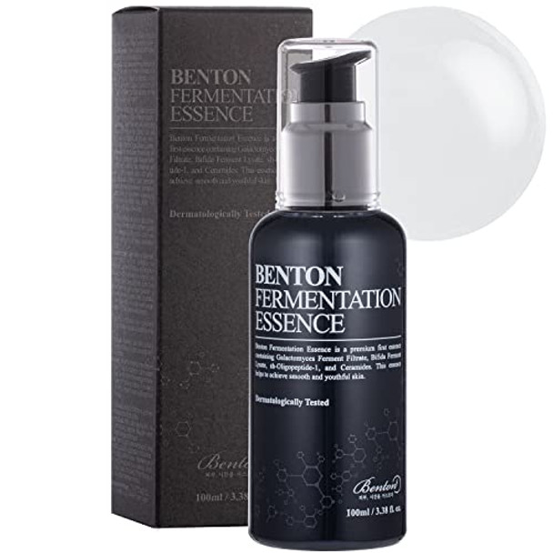 Benton Fermentation Essence Skin Care 3.38 Fl.Oz. Galactomyces & Bifida & Lactobacillus/Collagen Tone Balancing Skin Smoothing Elasticity Korean Clean Beauty Skin Care Benton Fermentation Essence Skin Care 3.38 Fl.Oz. Galactomyces & Bifida & Lactobacillus/Collagen Tone Balancing Skin Smoothing Elasticity Korean Clean Beauty Skin Care
