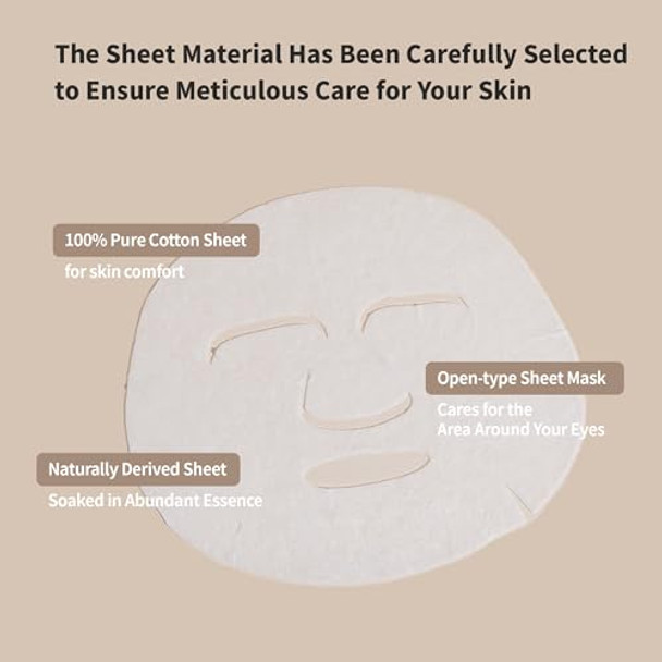 Benton Snail Bee High Content Mask Pack (20G / 10 Sheets) Snail Mucin Face Mask With Bee Venom Korean Skin Care Face Mask Sheets For Moisturizing Soothing And Nourishing