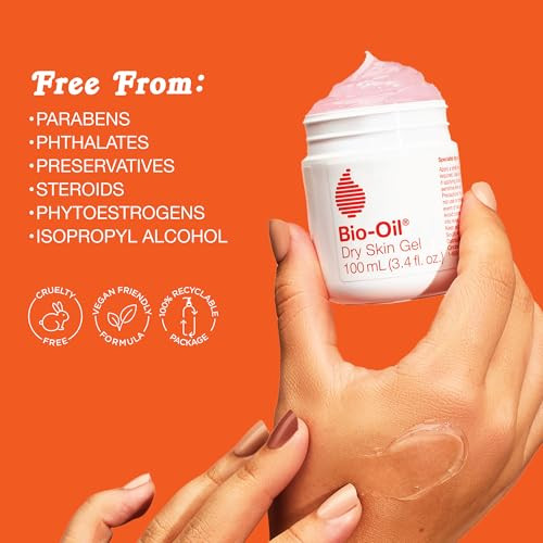 Biooil Dry Skin Gel Face And Body Moisturizer Fast Absorbing Hydration With Soothing Emollients And Vitamin B3 Noncomedogenic 6.7 Oz