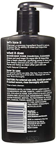 Biore Deep Pore Charcoal Cleanser 6.77 Ounce (Pack Of 12)